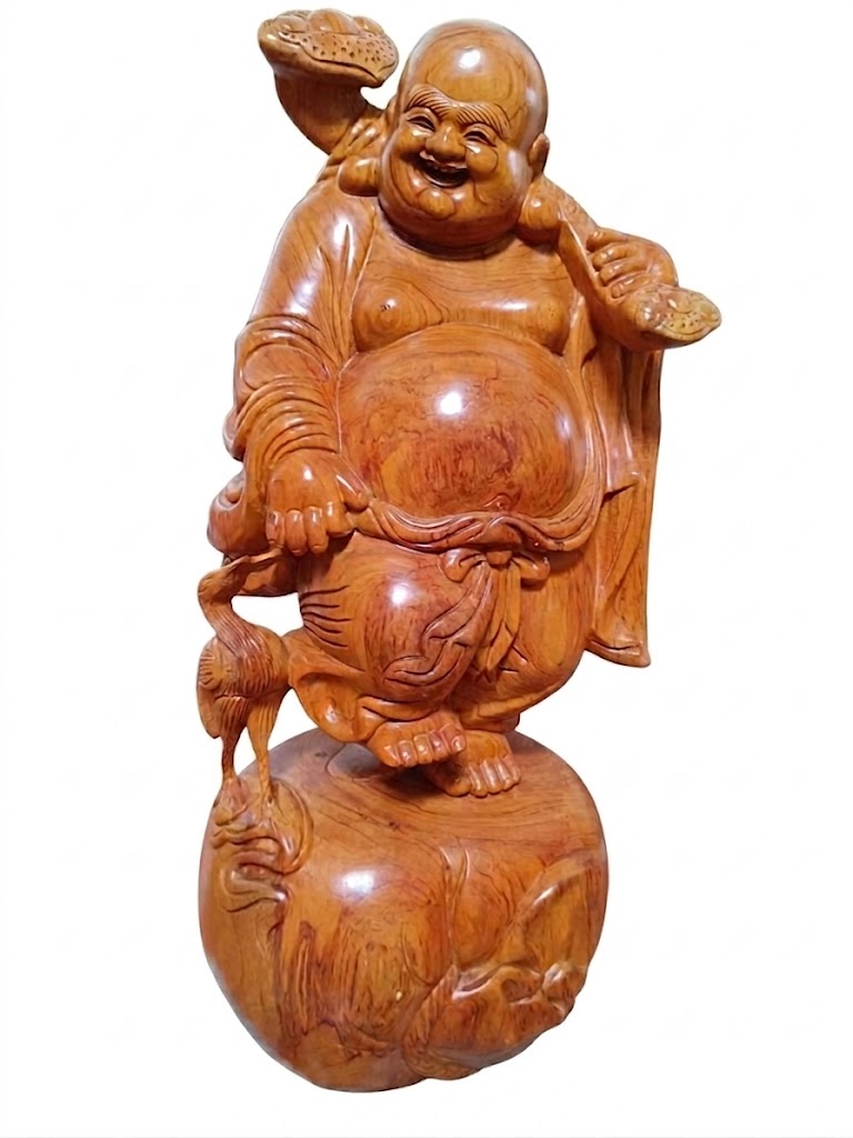 Di lặc dắt cò gỗ hương đá nhập khẩu 1.jpg